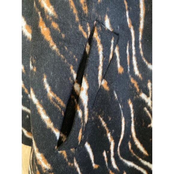 City Chic Animal Lust Coat Jacket Plus Size 16 Retro 70s Style Leopard Print NWT - Picture 6 of 12